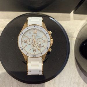 MARC BY MARC JACOBS Rock White Dial White Silicone Stainless Steel Watch MBM2547